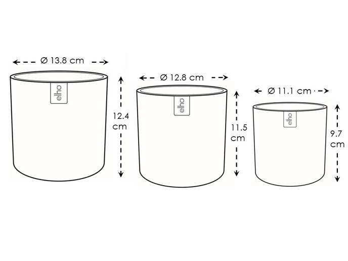 lex pott set 14cm fluweel crème